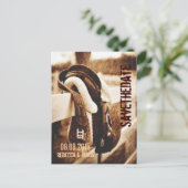 西カウボーイ素朴ウマの結婚式は日付を除く 案内ポストカード (スタンド正面)