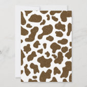 西カウボーイ素朴カントリー赤ちゃんシャワー 招待状 (裏面)