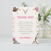 西カウボーイ素朴バースデーパーティー サンキューカード (スタンド正面)