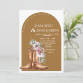 西カウボーイ素朴フローラ結婚ズ 招待状 (スタンド正面)