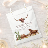 西カウボーイ素朴ベビーシャワー フェイバーバッグ (クリップ留めされた状態)