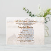 西カウボーイ素朴ベビーシャワー 招待状 (スタンド正面)