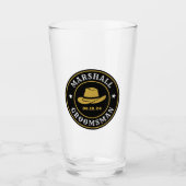 西カウボーイ素朴ロパーソナライズされたゴGroomsmen タンブラーグラス (正面)