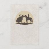 西カウボーイ結婚の詳細カード エンクロージャーカード (裏面)