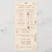 西カウボーイ結婚インフォグラフィック計画 プログラム (正面)