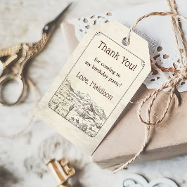 西カウボーイ誕生日パーティギフトラベル ギフトタグ