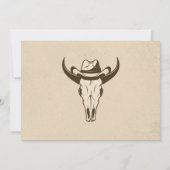 西カウボーイ誕生日パーティーサンキューカード写真 招待状 (裏面)