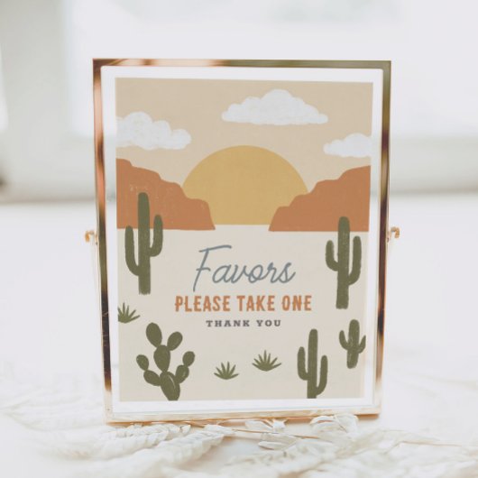 西カウボーイ誕生日パーティー好意サイン ポスター