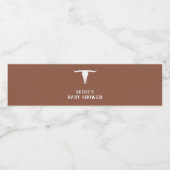 西カウボーイ赤ちゃんシャワー水ボトルラベル ペットボトルラベル (シングルラベル)