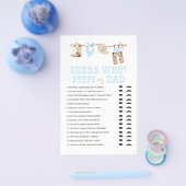 西カウボーイ赤ちゃんシャワー誰がゲーム チラシ (シングル)