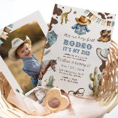 西カウボーイ2ndロデオ写真バースデーパーティー 招待状
