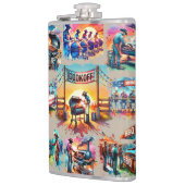 西カウボーイBBQクックオフシーン1 フラスク (左)