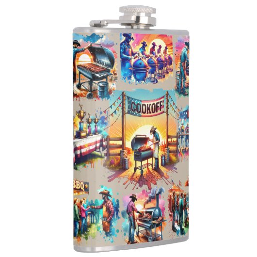 西カウボーイBBQクックオフシーン1 フラスク (右)