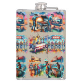 西カウボーイBBQクックオフシーン1 フラスク (裏面)