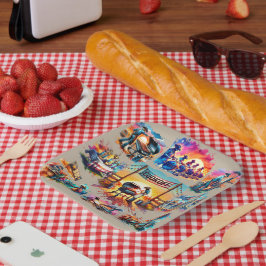 西カウボーイBBQクックオフシーン1 ペーパープレート