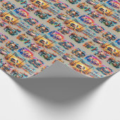 西カウボーイBBQクックオフシーン1 ラッピングペーパー (角)