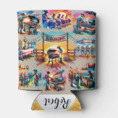 西カウボーイBBQクックオフシーン2 カスタム 缶クーラー (裏面)