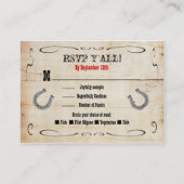 西カウボーイRSVPエンクロージャカード挿入 エンクロージャーカード (正面)