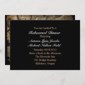 西カウボーグランジイのリ結婚ハーサルディナー 招待状 (正面/裏面)