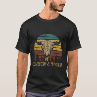 西カウボーズカントリーミュージックブルスカル誰か' Tシャツ