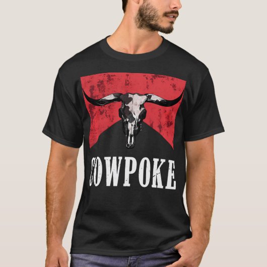 西カウポケ私は大きな馬のカウポケだ Tシャツ (正面)