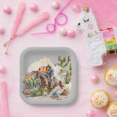 西カッコいいカウボーイ愛好家 ペーパープレート (パーティー)