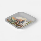 西カッコいいカウボーイ愛好家 ペーパープレート (傾斜あり)