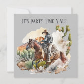 西カッコいいカウボーイ愛好家 招待状 (正面)