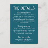 西カボホモダンウェスト結婚詳細 エンクロージャーカード (正面)