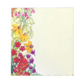 西カラフル野草 ノートパッド (正面)