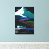 西カリフォルニア州ゼファー・ヴィンテージのポスター キャンバスプリント (インサイチュ (ウッドフロア))