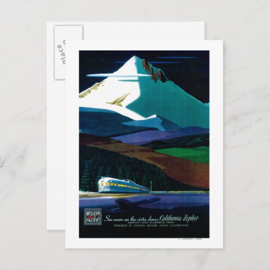 西カリフォルニア州ゼファー・ヴィンテージのポスター ポストカード (正面/裏面)