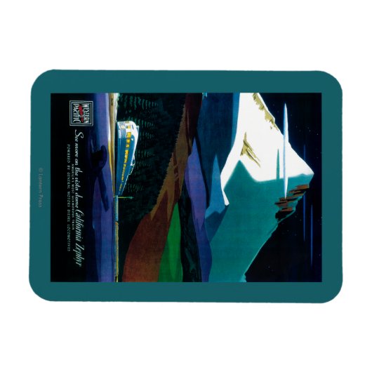 西カリフォルニア州ゼファー・ヴィンテージのポスター マグネット (横)