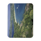 西カリブのインディ、セントルシア。ビュー マグネット (縦)