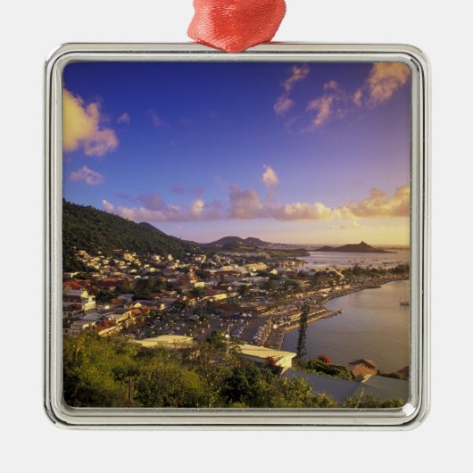 西カリブのインディ、聖マーチン。 メタルオーナメント (正面)