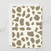 西カントリーのカウボーイ赤ちゃんシャワー 招待状 (裏面)