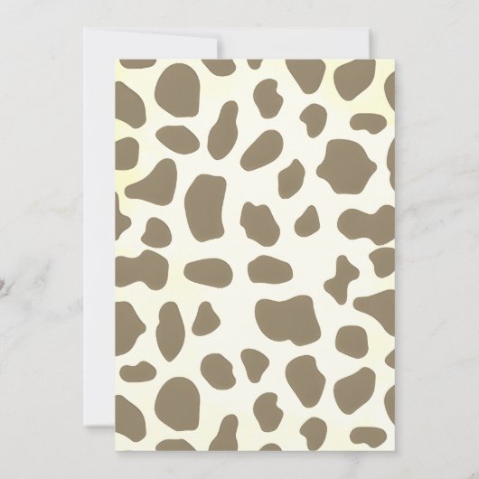 西カントリーのカウボーイ赤ちゃんシャワー 招待状 (裏面)