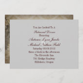 西カントリーカウボーイ結婚のリハーサルディナー 招待状 (正面/裏面)