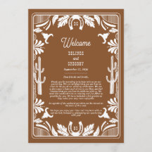 西カントリーカウボーイ結婚の茶色の旅程