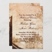 西カントリーファーム結婚のリハーサルディナー 招待状 (正面/裏面)