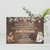 西カントリーブーツカップルのシャワーを行う前に 招待状 (スタンド正面)