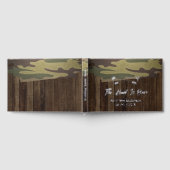 西カントリー鹿狩りのフォイル結婚オーバー ゲストブック (全面)