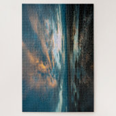 西カービーザウィラル英国。壮大な夕日の景色 ジグソーパズル (縦)