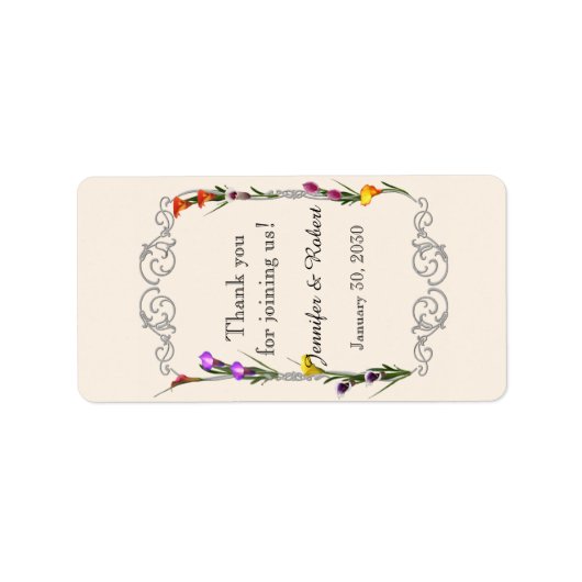 西カーラリリー結婚のリップバールラベル ラベル (正面)