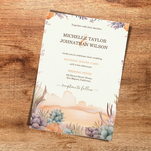 西キャニオンメキシカンサボスデザートカリフォルニア 招待状