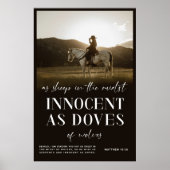 西キリスト教のポスター、マタイ聖書聖句 ポスター (正面)