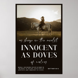 西キリスト教のポスター、マタイ聖書聖句 ポスター