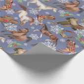 西クリスマスの馬 ラッピングペーパー (角)
