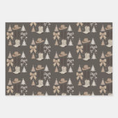 西クリスマスカウボーイカントリーロデオエステティック ラッピングペーパーシート (正面)