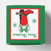 西クリスマスカウボーイブーツの贈り物または好意ボックス フェイバーボックス (上部)